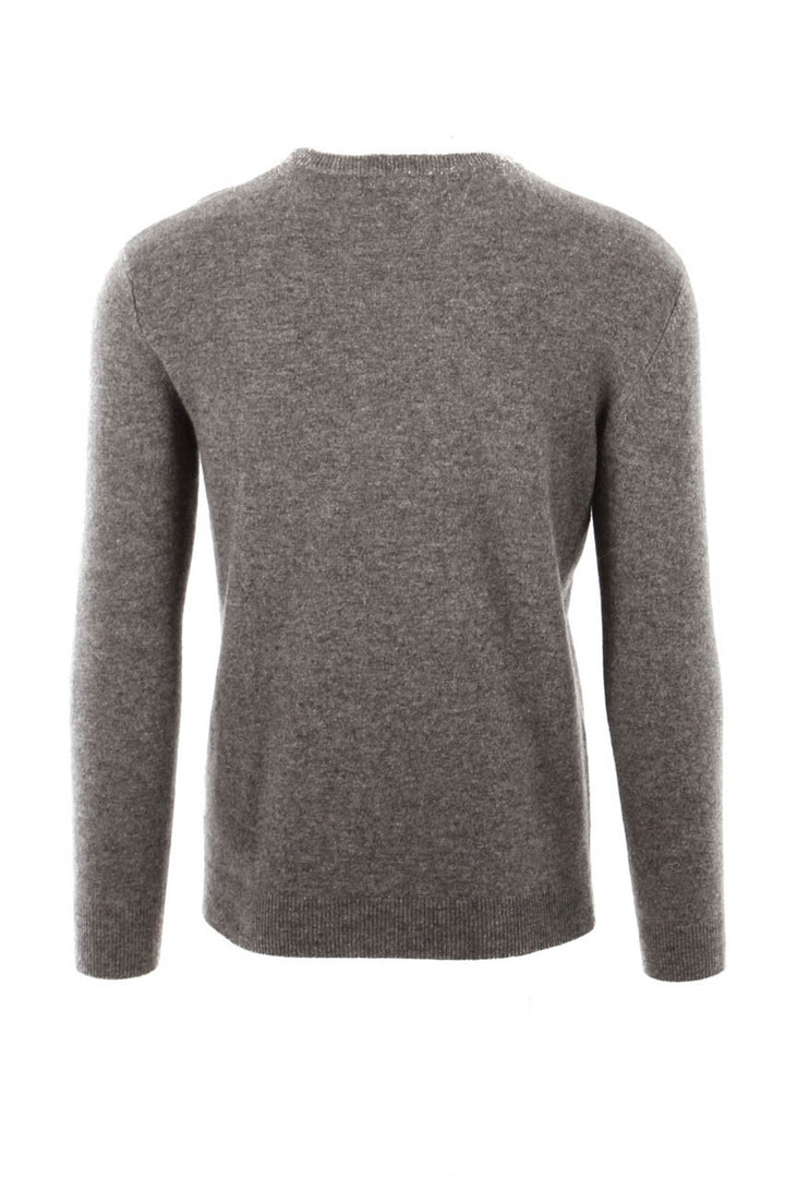 Cashmere sweater round neck for men