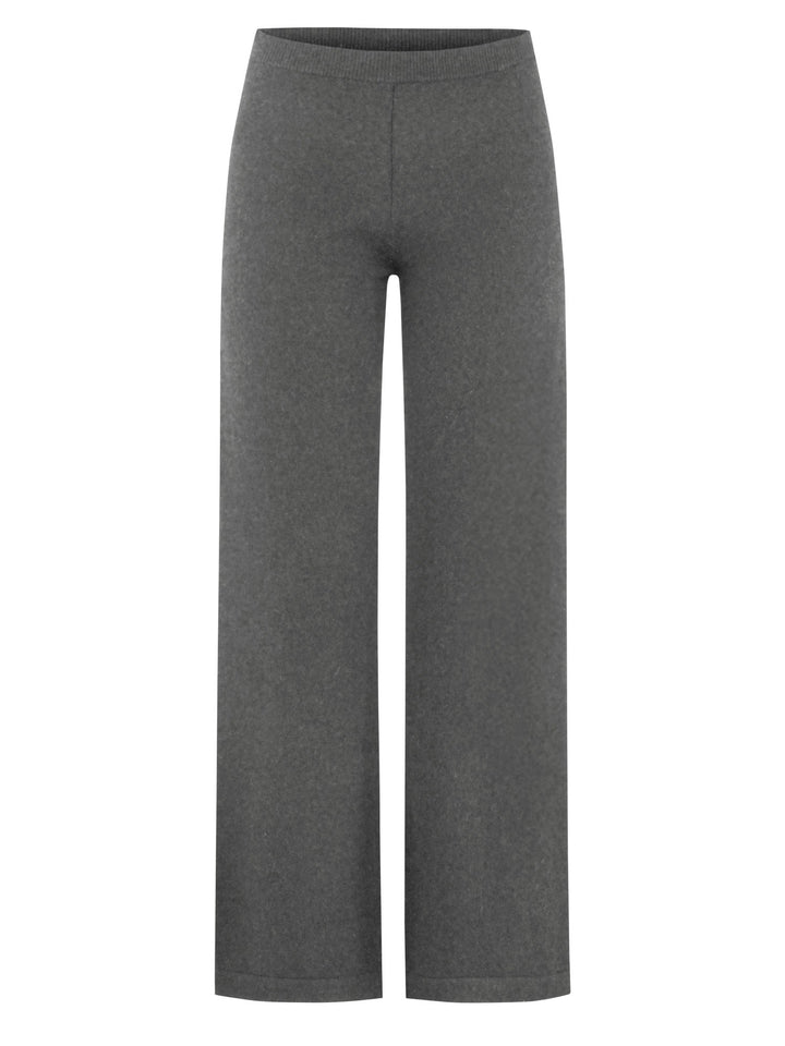 Kashmina "Classic" pants in 100% pure cashmere. Color: dark grey. Scandinavian design by Kashmina. 