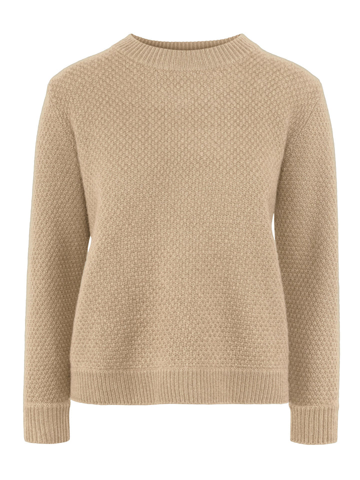kashmina cashmere sweater wool sand color knit norwegian design sustainable fashion