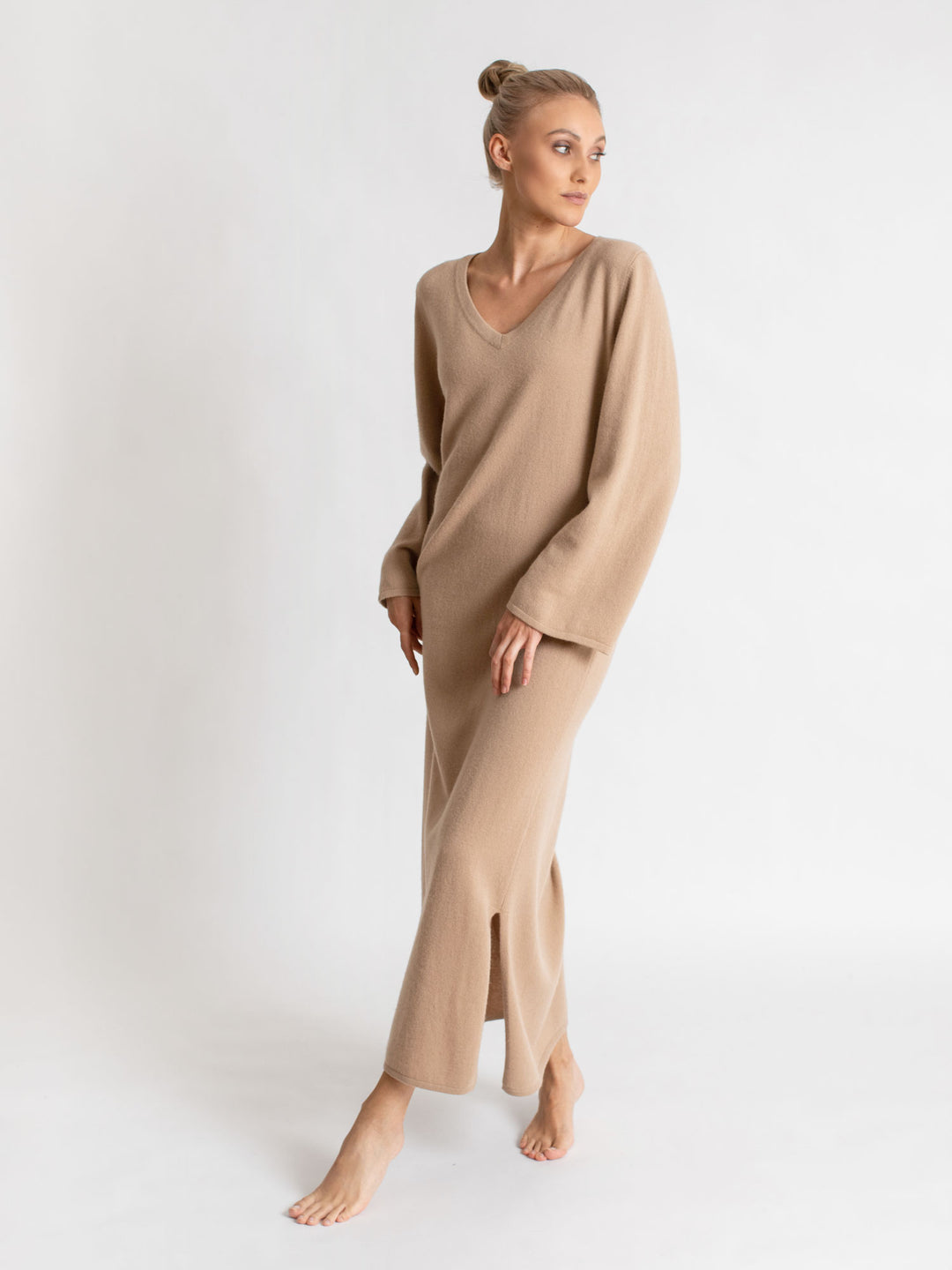 boheme maxi boheme dress bohemian kashmir delicate sustainable fashion bærekraftig mote norsk design norwegian design scandi cool scandinavian