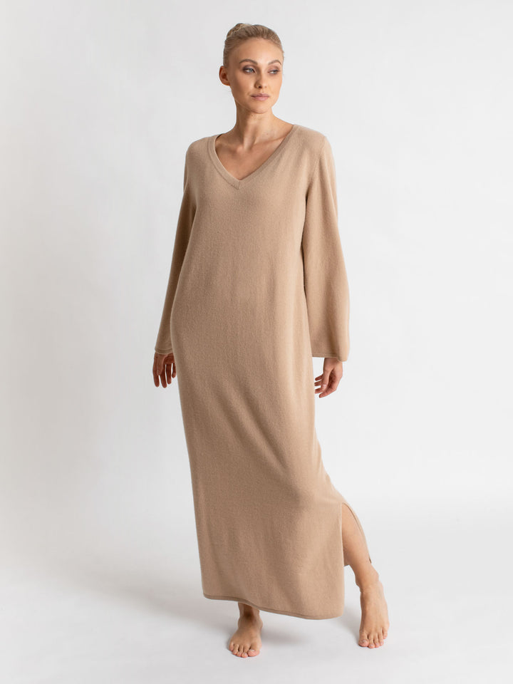 boheme maxi boheme dress bohemian kashmir delicate sustainable fashion bærekraftig mote norsk design norwegian design scandi cool scandinavian