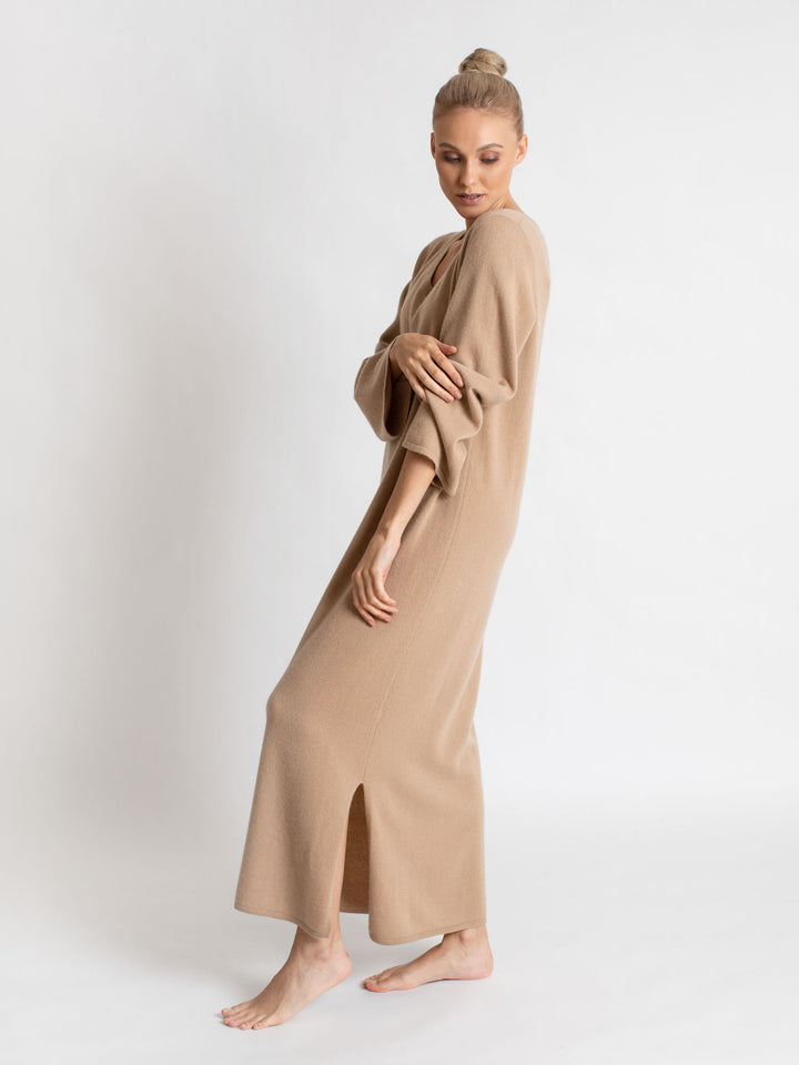 boheme maxi boheme dress bohemian kashmir delicate sustainable fashion bærekraftig mote norsk design norwegian design scandi cool scandinavian