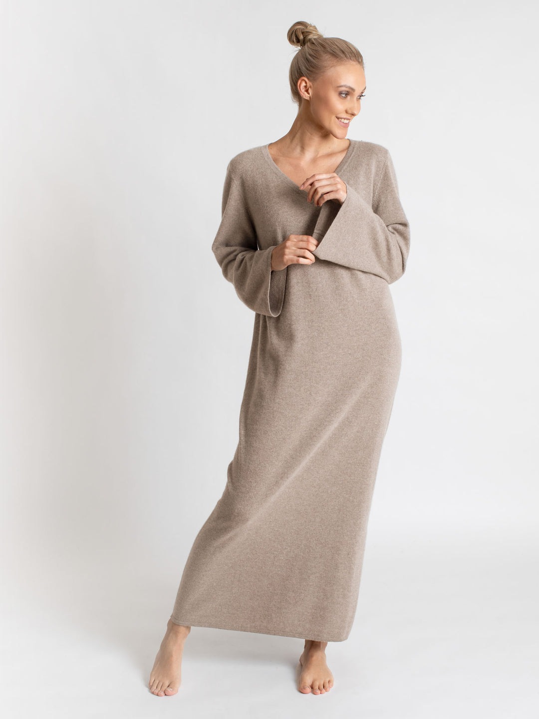 cashmere dress Bohéme Maxi by Kashmina 100% cashmere