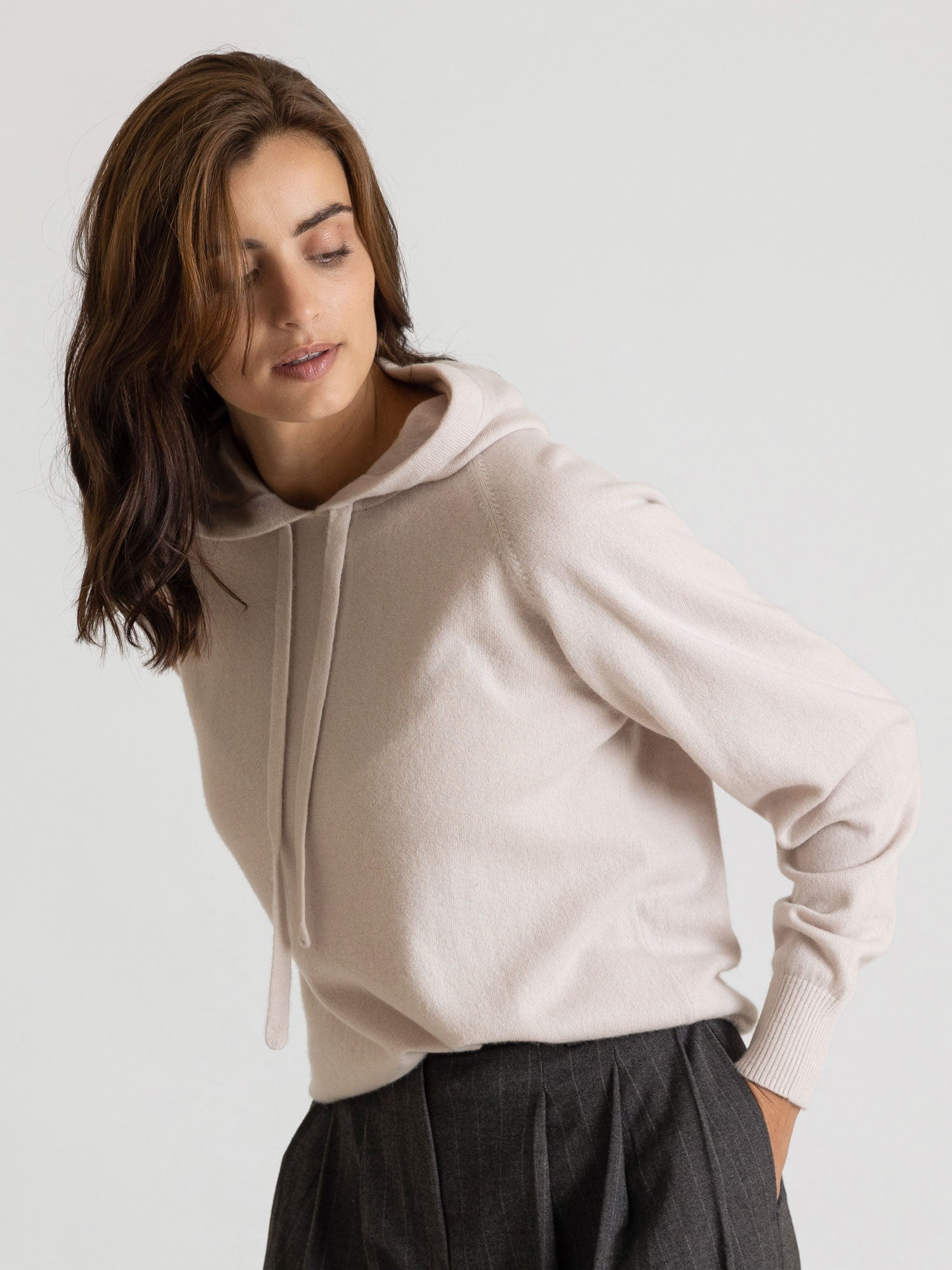 Pure cashmere hoodie clearance